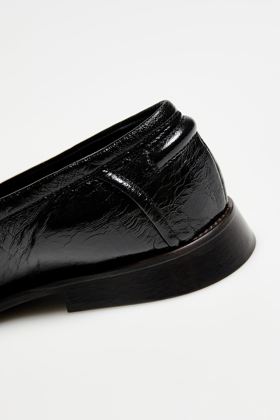 Mocasini negri din piele de țipar Mocasini negri din piele de țipar
