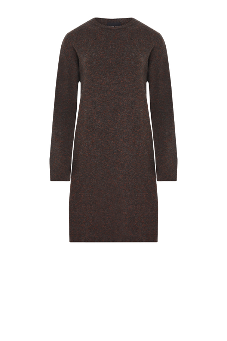 Rochie maro din lână merinos Rochie maro din lână merinos