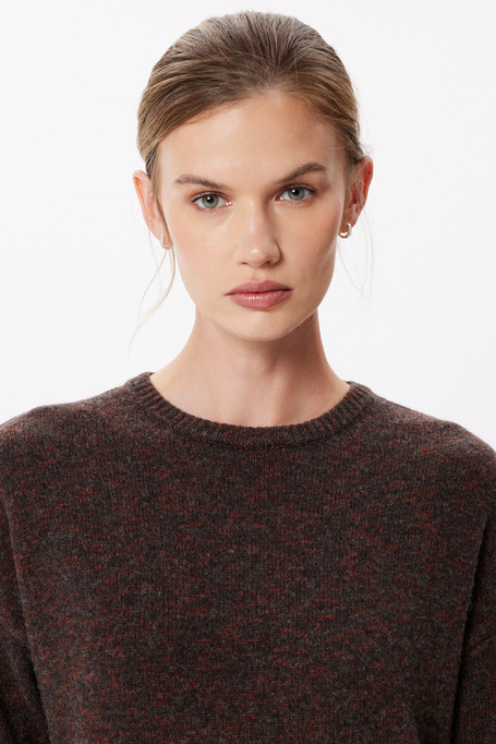 Rochie maro din lână merinos Rochie maro din lână merinos