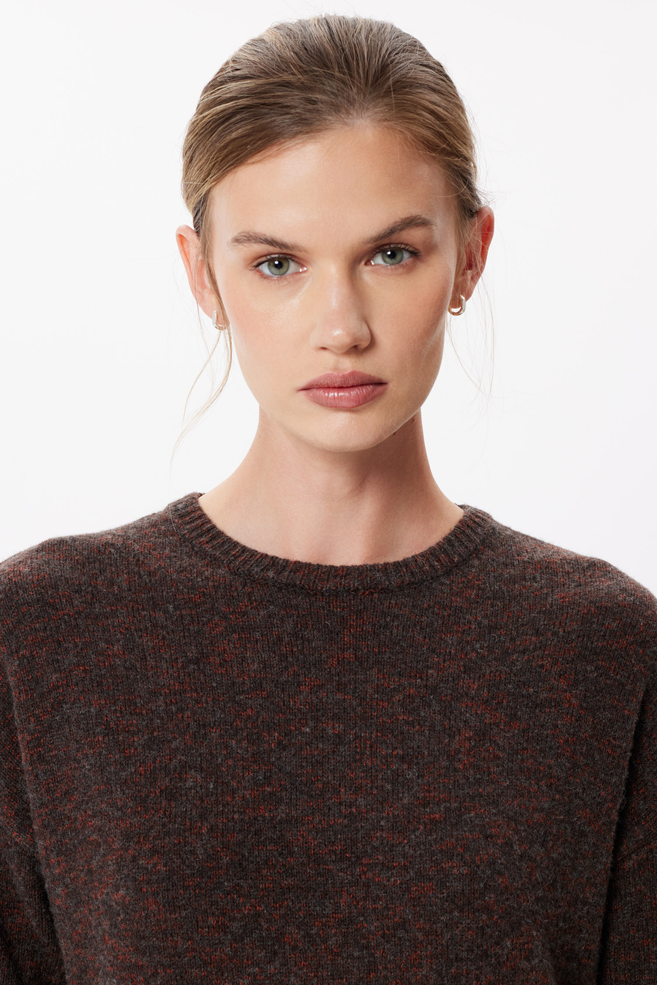 Rochie maro din lână merinos Rochie maro din lână merinos