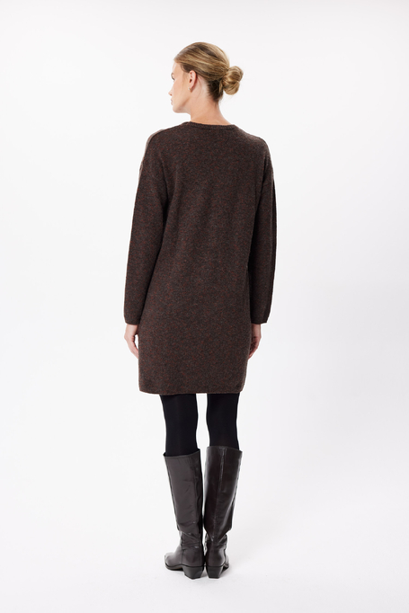 Rochie maro din lână merinos Rochie maro din lână merinos
