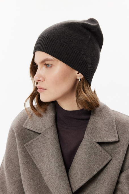 Căciulă ciocolatie din cașmir - Patrizia Aryton