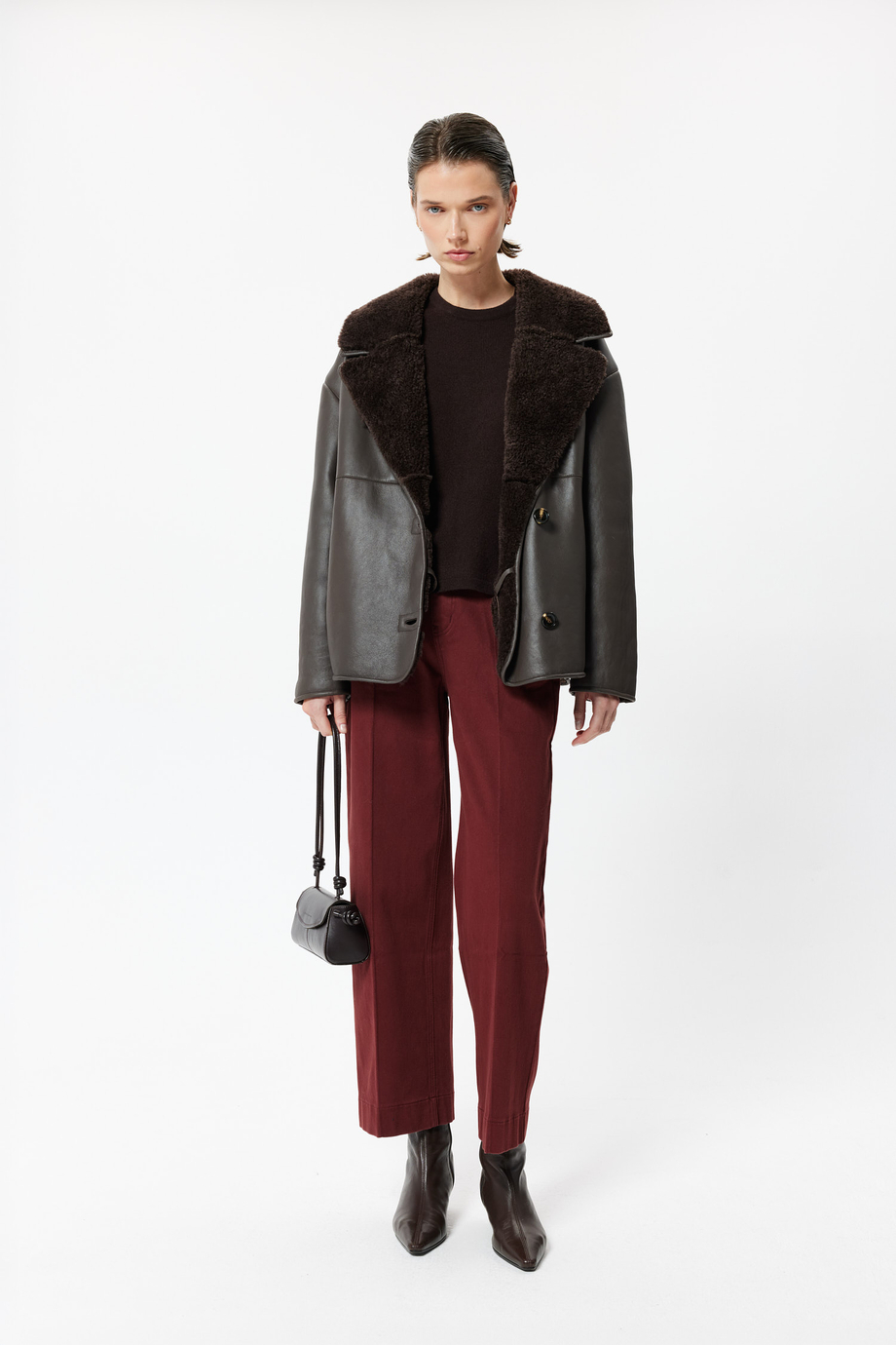 Jeansi culotte cărămizii Jeansi culotte cărămizii