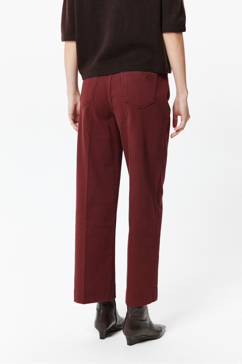 Jeansi culotte cărămizii Jeansi culotte cărămizii